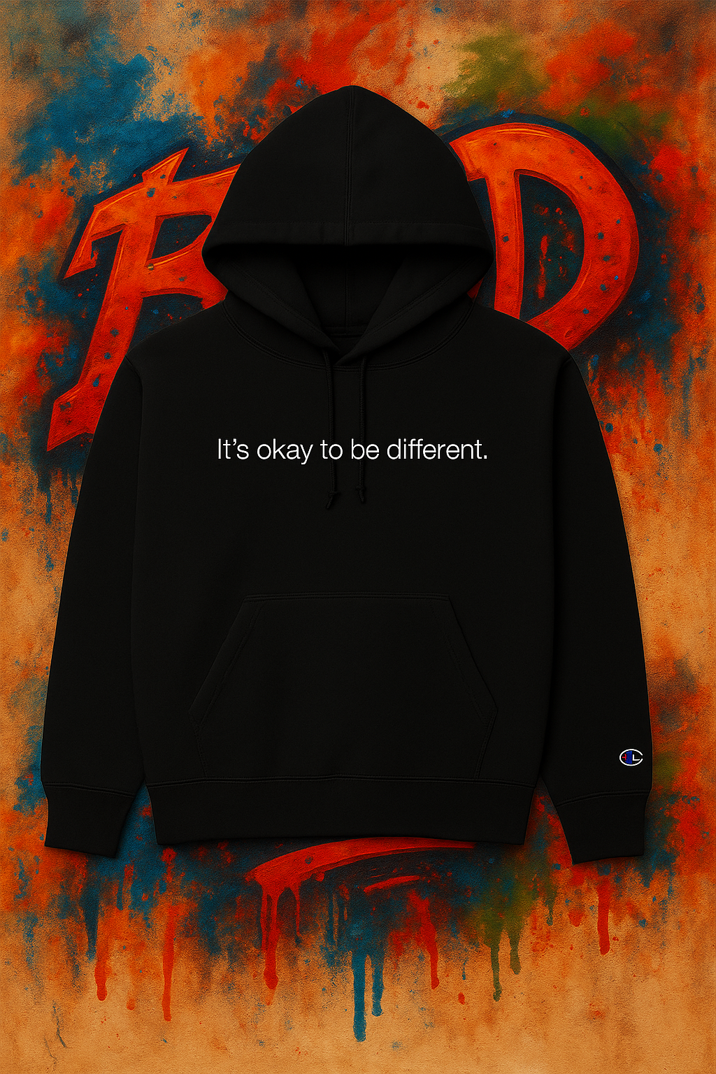 BBL&D “It’s Ok To Be Different” Hoodie – Premium Motivational Streetwear
